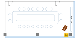 중회의실 평면도